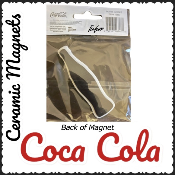 COCA COLA CERAMIC MAGNET SET OF 3 - Picture 8 of 11